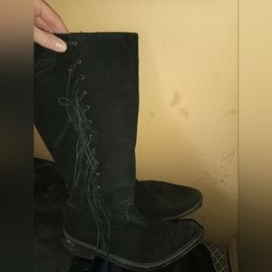 Colin Stuart Fringed black boots